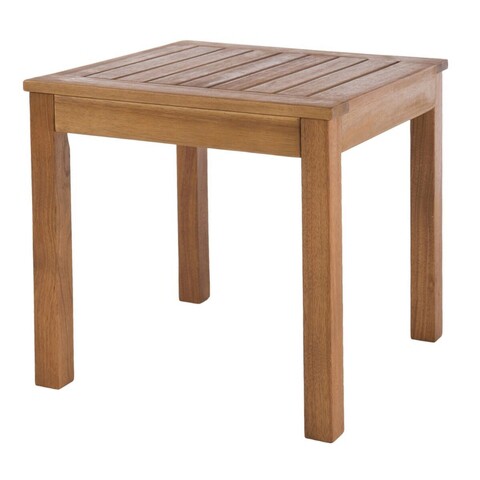 Masuta de cafea pentru gradina Nina, 40 x 40 x 40 cm, lemn de acacia, natural