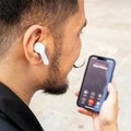 Casti fara fir cu carcasa de incarcare Grey InnovaGoods, Bluetooth 5.0, control tactic, USB-C, gri