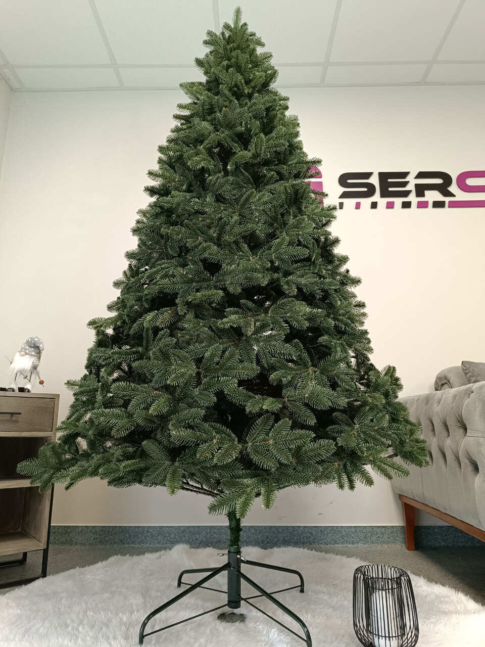 Brad artificial Christmas Deluxe by Sersimo, Canada verde, 3D, 210cm — imaginea 9