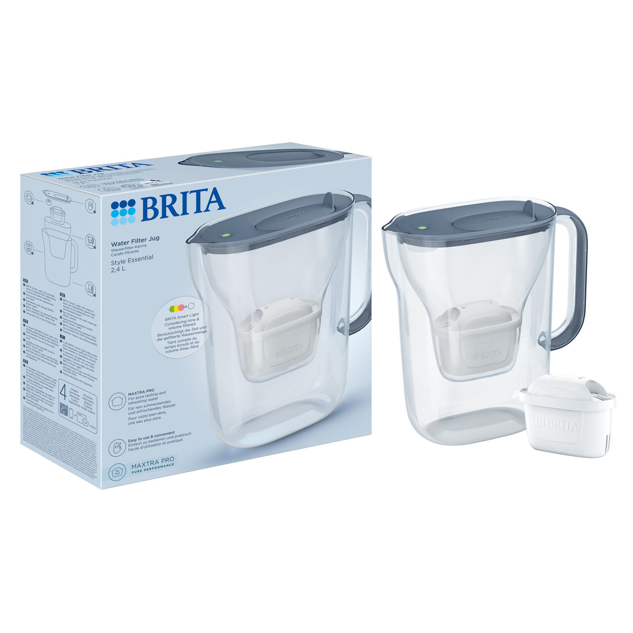 Cana filtranta BRITA Style Essential 2,4 L Maxtra Pro (Stone Blue) - view 2