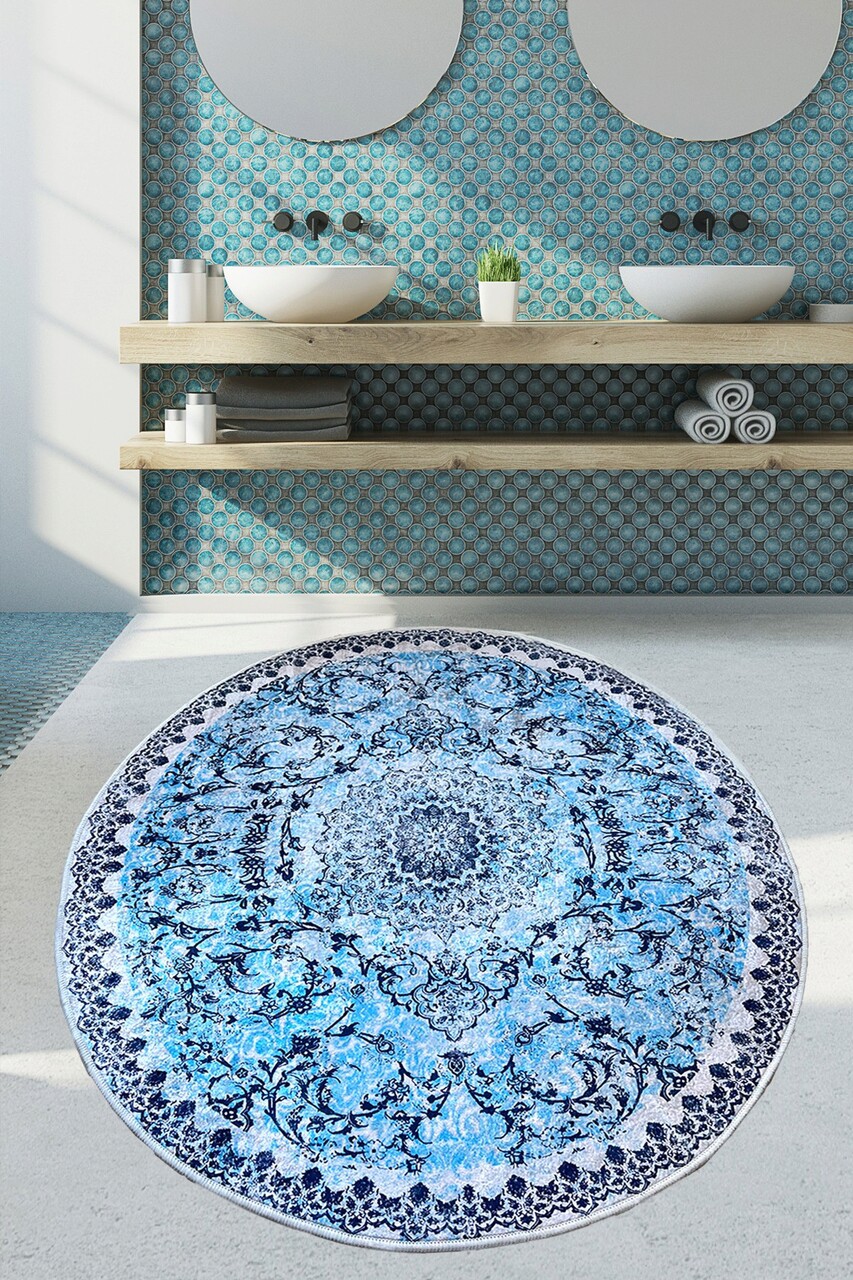 Covoras de baie L'essentiel Maison Raiya (80 cm) 80x80 cm Multicolor