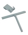 Racleta cu sistem de prindere, Wenko, Mola, 21 x 24.5 x 4 cm, inox/silicon, gri