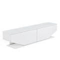Comoda TV, Minima, Ares, 160x37x32.7 cm, Alb
