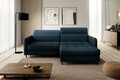 Coltar extensibil dreapta 3 locuri ELTAP, RT-40MAN, Gomsi, 228x165x100 cm, lemn/poliester, albastru inchis