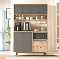 Dulap multifunctional, Locelso, RE5-SA, Stejar / Antracit