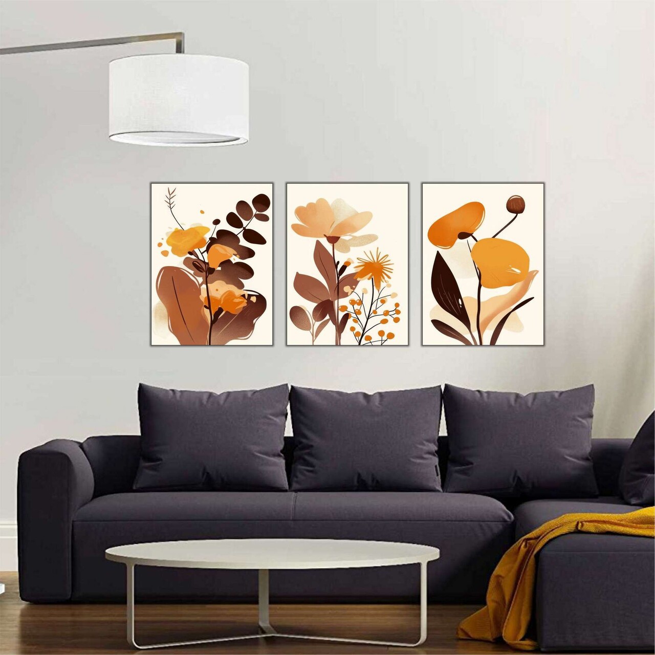 Set 3 tablouri decorative, Mdf, Imprimare digitala, Multicolor - view 3