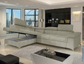 Coltar extensibil stanga 4 locuri ELTAP, LT-20MAN, Eridano, 275x202x88 cm, lemn/poliester, bej