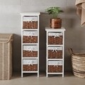 Dulap baie cu 3 cosuri Pompei, Versa, 29 x 25 x 62 cm, lemn, maro
