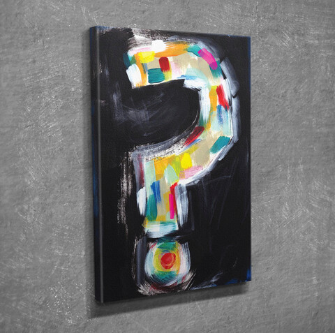 Tablou decorativ, dc348, canvas, lemn, multicolor