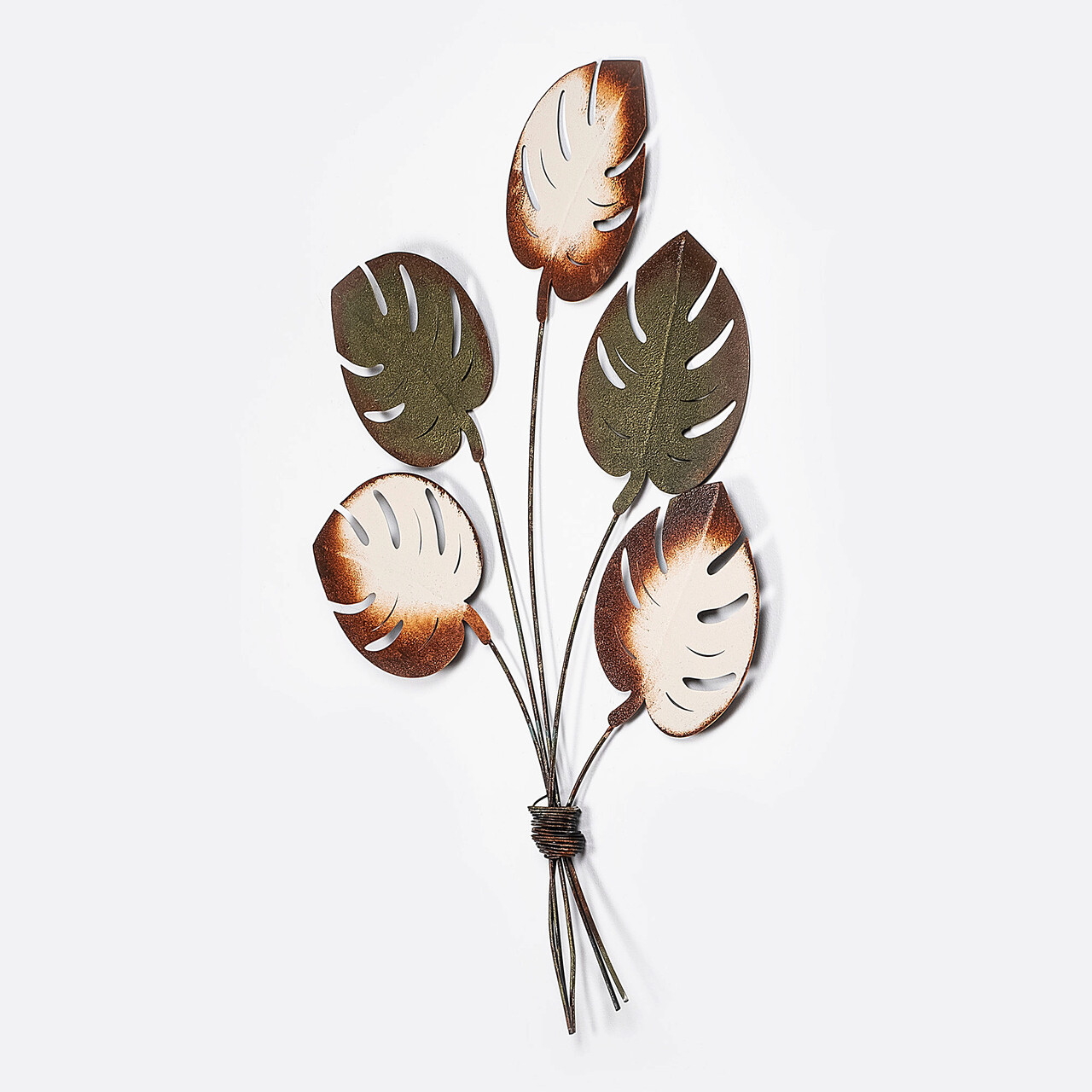 Decoratiune de perete, Monstera v2, Dimensiune: 67 x 100 cm, Multicolor - imagine 4