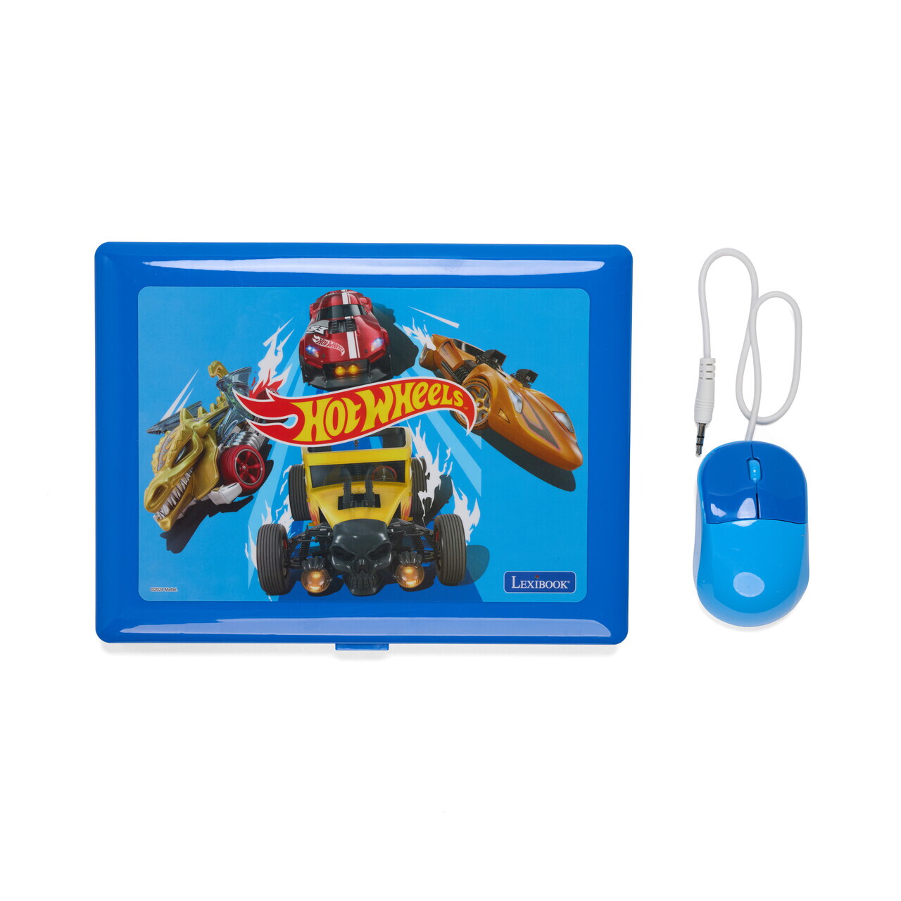 Laptop educational bilingv Ro/En pentru copii Hot Wheels, LEXIBOOK, 5.1x9.7 cm, albastru - imagine 3