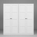 Dulap pentru haine, Miwood, Lucas 1600-91, Alb