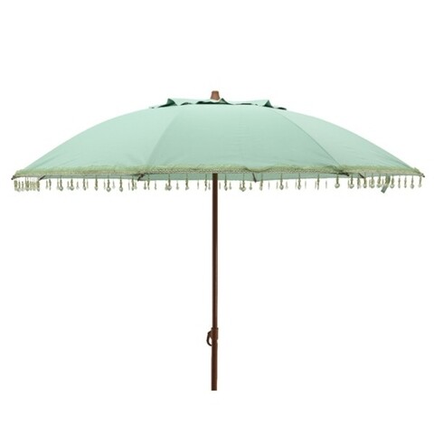 Umbrela pentru plaja Heart, Decoris, 180x200 cm, verde deschis