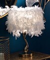 Lampa de masa Cart, Mauro Ferretti, 1 x E27, 40W, 25x47 cm, fier, auriu/alb