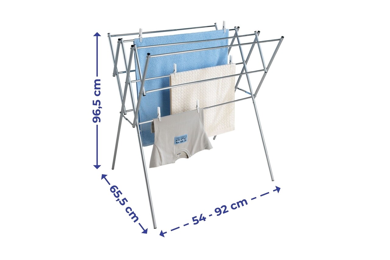 Uscator De Rufe Extensibil, Maximex, Telescopic, 7.78 M Capacitate De Uscare, Inox