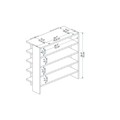 Pantofar, Arnetti, Sargel, 72x75 cm, PAL, Antracit