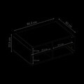 Masuta de cafea, Hanah Home, Rovel, 80.3x32.5x50 cm, Natural