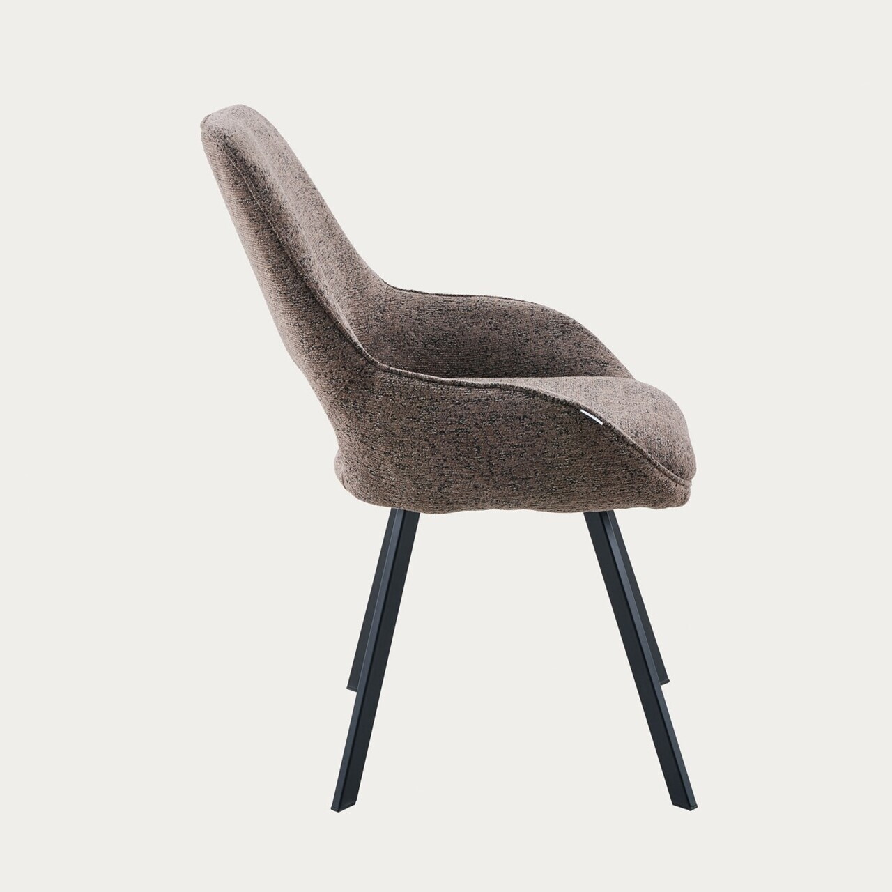 Scaun Alagi, Homla, 57x63x82 cm, metal/poliester, maro - view 4