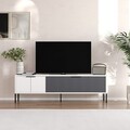 Comoda TV, Odessa, Noah, 150x45x30 cm, Alb / Antracit
