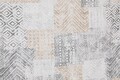 Lenjerie de pat dubla, 6 piese, 200x220 cm, 100% bumbac satinat, Cotton Box, Amentes, gri