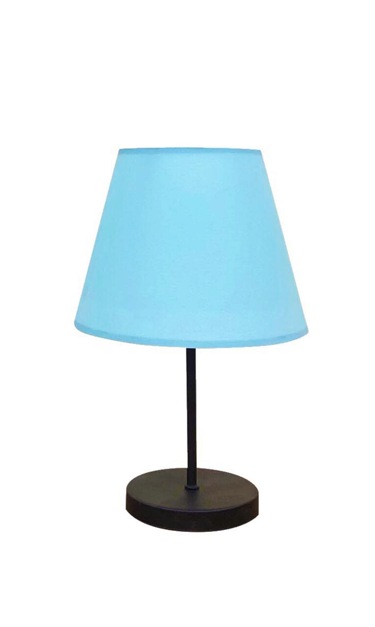 Lampa de masa, FullHouse, 390FLH1720, Metal, Albastru/Negru