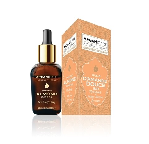 Ulei de migdale dulci organic 3 in 1 Arganicare, 30 ml