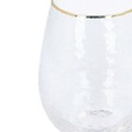 Pahar Estella, Homla, 550 ml, sticla, transparent/auriu