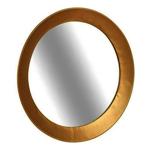 Oglinda decorativa Madison, Gift Decor, Ø90 cm, metal, auriu Decoratiuni