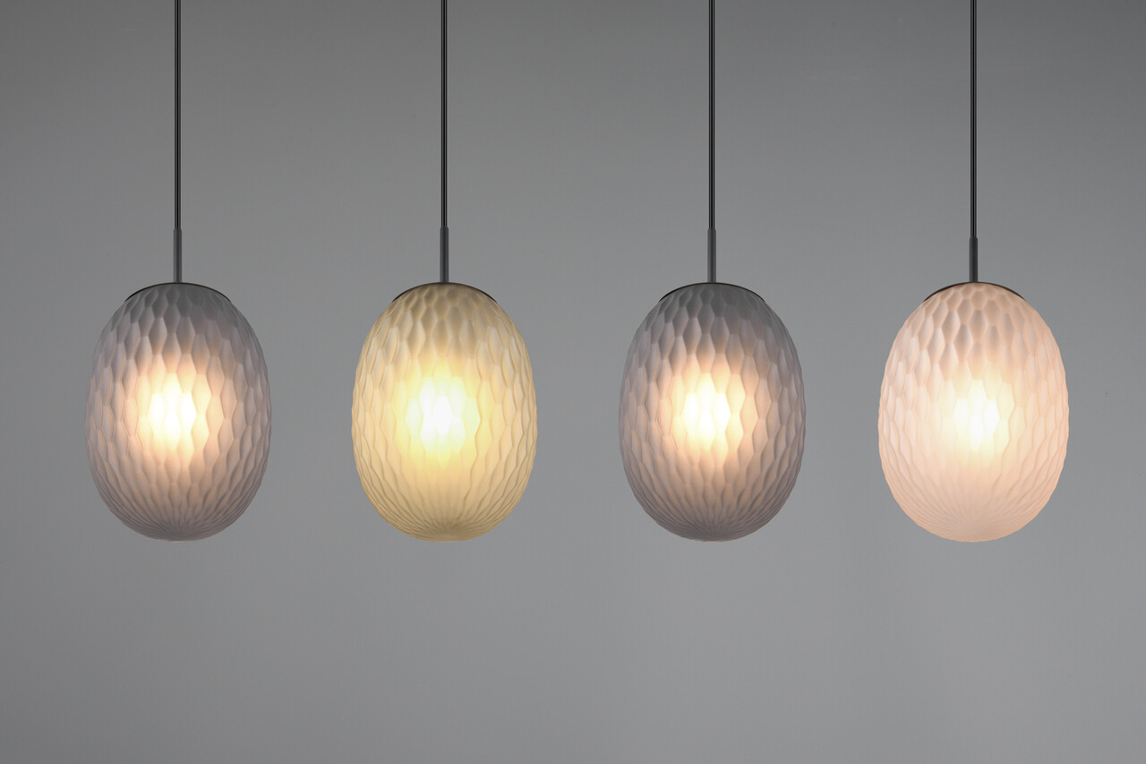 Lustra Facette, TRIO, 117x17.5x150 cm, 25W, 4x E27, metal, multicolor