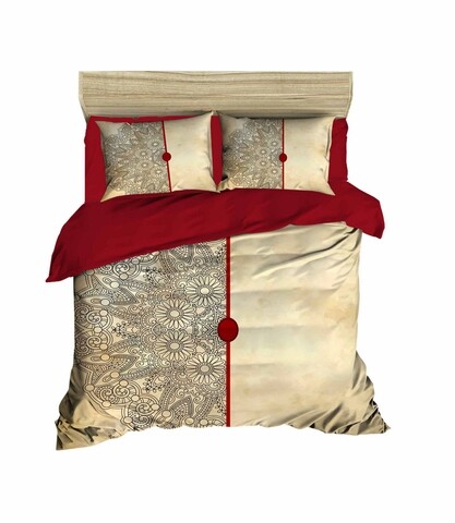 Poza Lenjerie de pat dubla Xmas-465 Pearl Home, 3 piese, amestec bumbac, multicolor