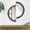 Oglinda decorativa Igero, Talon, 59 x 71 cm, negru