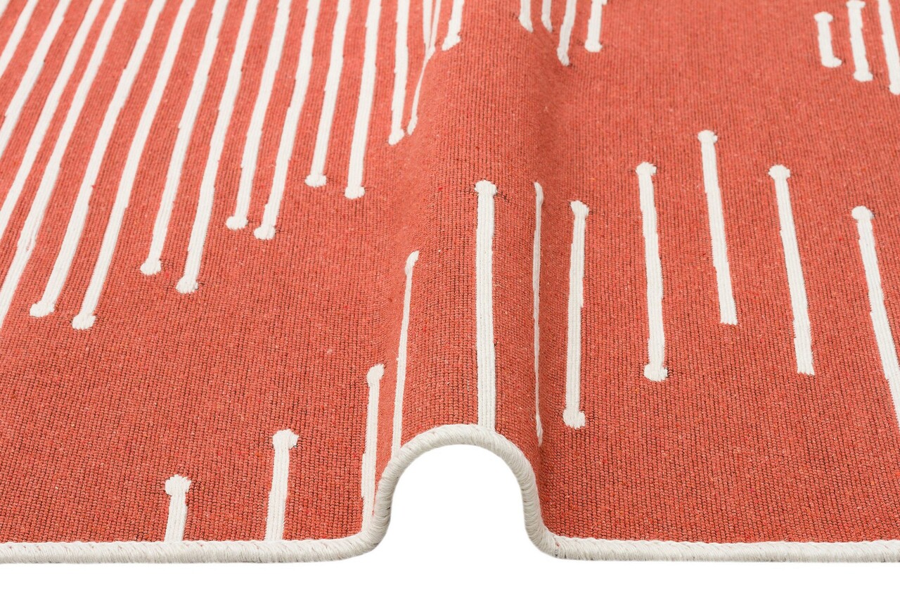 Covor, Ar 15 Terra , 120x180 cm, Bumbac reciclat, Rosu