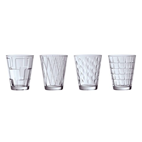Set 4 pahare apa, Villeroy & Boch, Dressed Up , 310 ml, sticla cristal, fumuriu