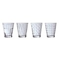 Set 4 pahare apa, Villeroy & Boch, Dressed Up , 310 ml, sticla cristal, fumuriu