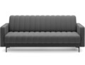 Canapea extensibila 3 locuri ELTAP, Roneyy, 212x89x86 cm, lemn/poliester, gri inchis