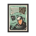 Tablou decorativ, Coffee Shop (35 x 45), MDF , Polistiren, Multicolor