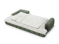 Coltar extensibil stanga 3 locuri, Linz, Cosmopolitan Design, 275x142x84 cm, tesatura structurata, verde oliv inchis
