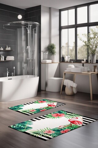 Set covorase de baie, Cartwright, CT-5319, Poliester, Multicolor
