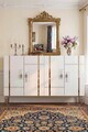 Consola, Hanah Home, Ilay 120, 120x75x32 cm, Alb / Argintiu