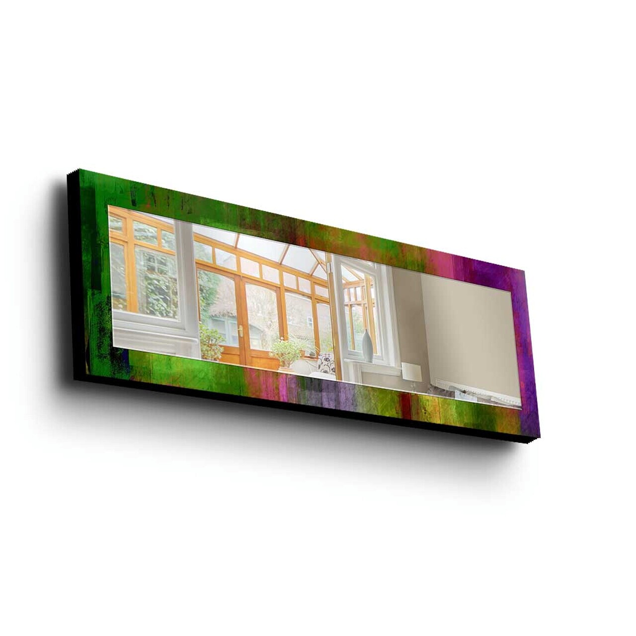 Oglinda decorativa, 40120MA-004, Cadru din lemn de pin (grosime: 27 mm), Multicolor — imaginea 3