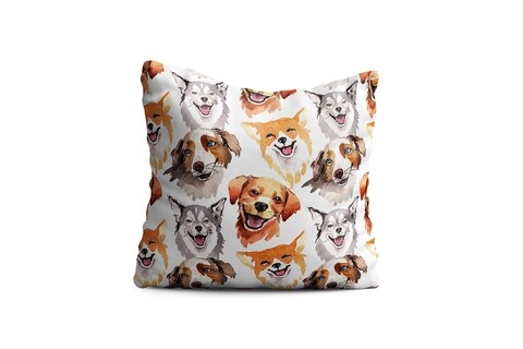Perna decorativa foxes, oyo kids, 43x43 cm, poliester, multicolor