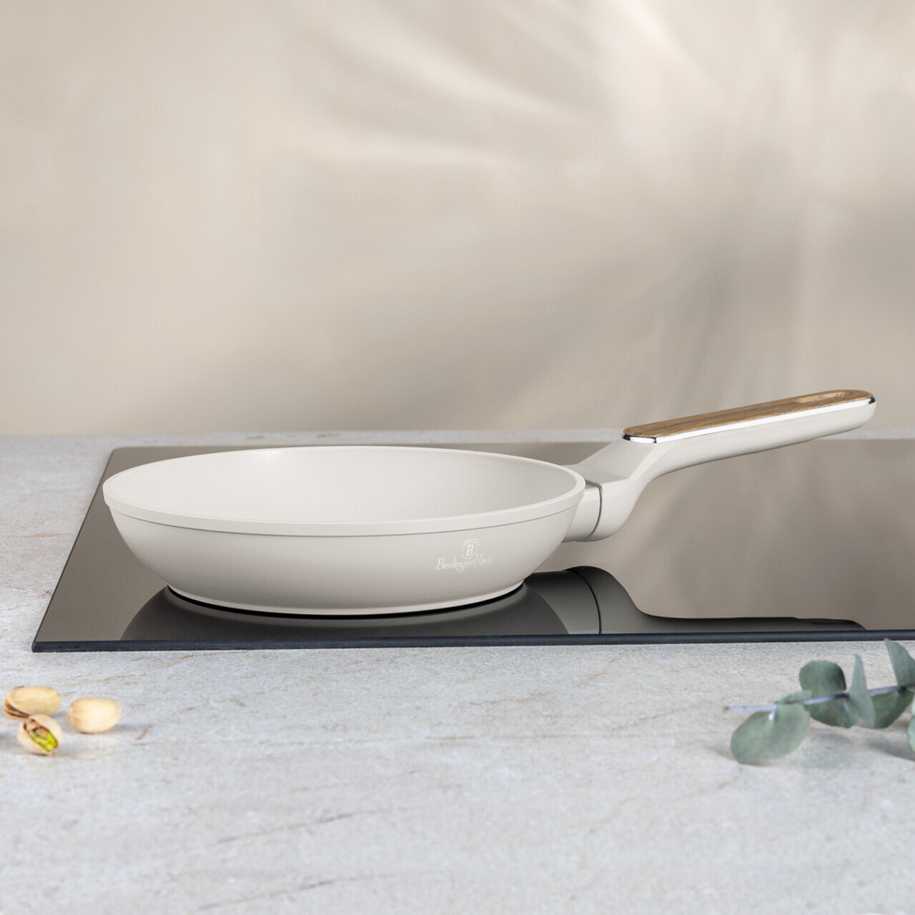 Set 3 tigai Berlinger Haus, Sahara Nordic, 20/24/28 cm, aluminiu forjat, crem mat/natur - imagine 2