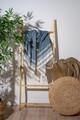 Prosop de plaja, PestemalLand, New Diamond, Bumbac;Poliester, Albastru indigo