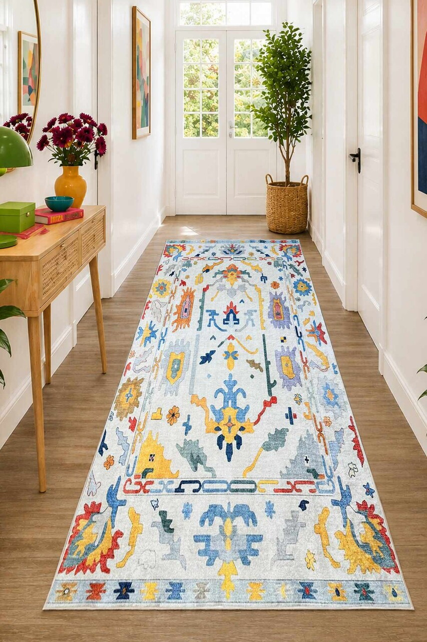 Covor, Haere, 100x300 cm, Multicolor — imaginea 3