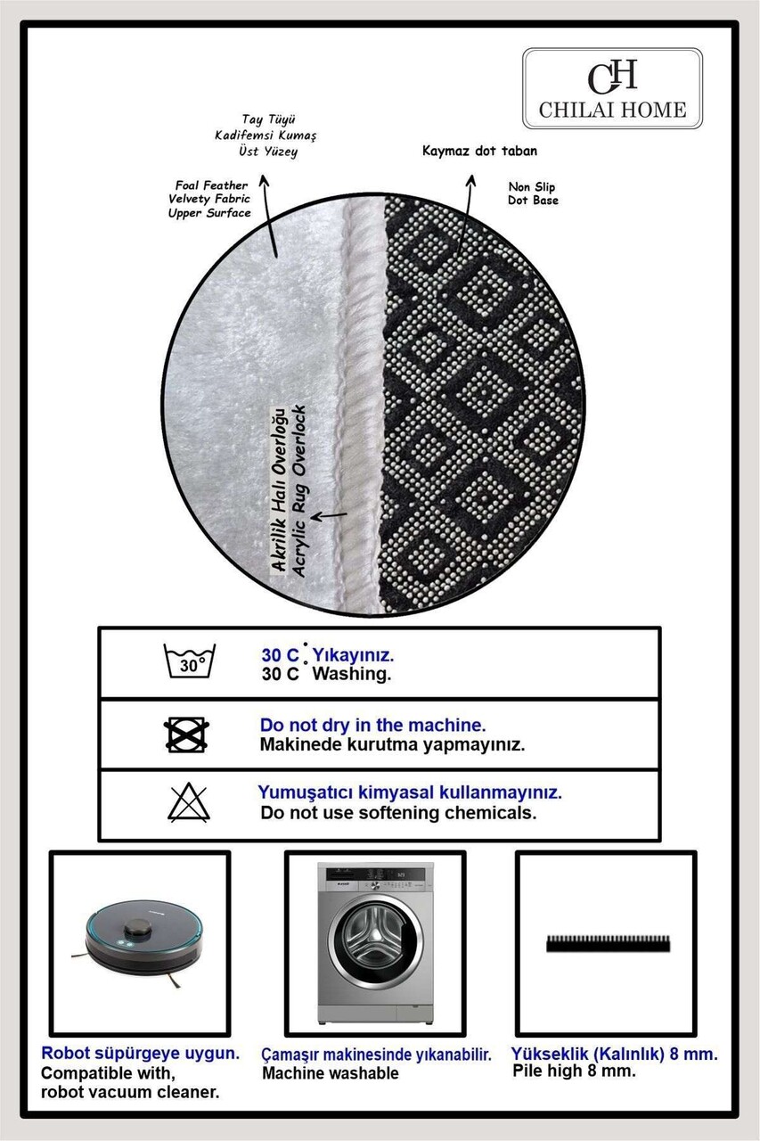 Set covorase de baie, L'essentiel Maison, Best Wish, Multicolor - imagine 2