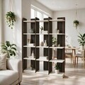 Corp biblioteca, Hanah Home, Aura, 37.8x150x23.8 cm, Travertin/Nuc