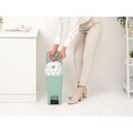 Cos de gunoi cu pedala, Brabantia, StepUp, 10 L, 26.5x20.3x38.1 cm, polipropilena, verde jad
