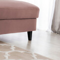 Coltar extensibil dreapta 4 locuri ELTAP, Foble, 267x196x100 cm, lemn/poliester, roz