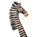 Decoratiune, Zebra, Creaciones Meng, 60 cm, lemn de arbore de matase, negru/alb