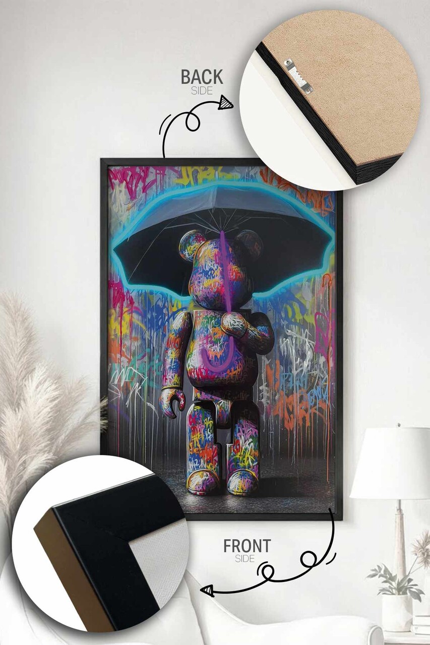 Tablou decorativ, Artplstksyh39, Vopsire: 100% MDF (Grosime: 5 mm), Multicolor - view 4